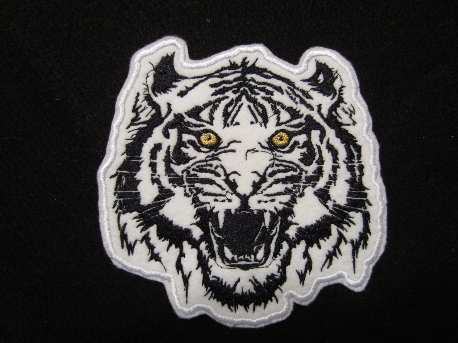 Embroidered Tiger Iron On Patch Tiger Patch Tiger Applique