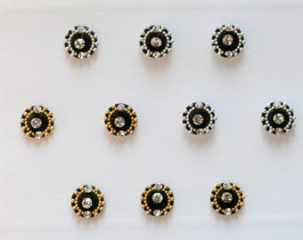 Black Bindi Self Adhesive Indian Dots Wedding & Bridal Fashion Jewelry Accessory