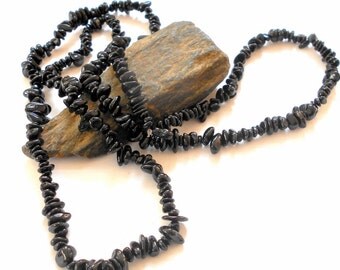 Black tourmaline necklace | Etsy