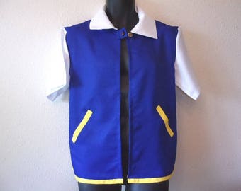 Ash Ketchum Pokemon Jacket Original Series with real pockets - 3 Child sizes