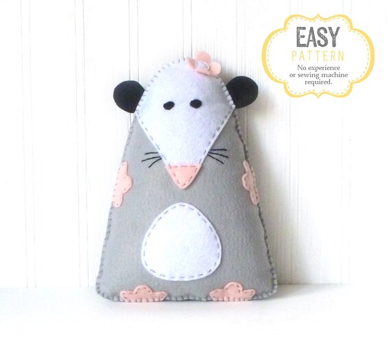 opossum plush pattern