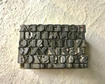 Vintage Letterpress Type 12pt Broadway for Printing Stamping and Clay Stamping
