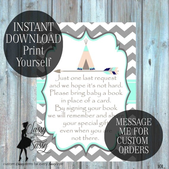 Bring a Book instead of a Card Printable-101