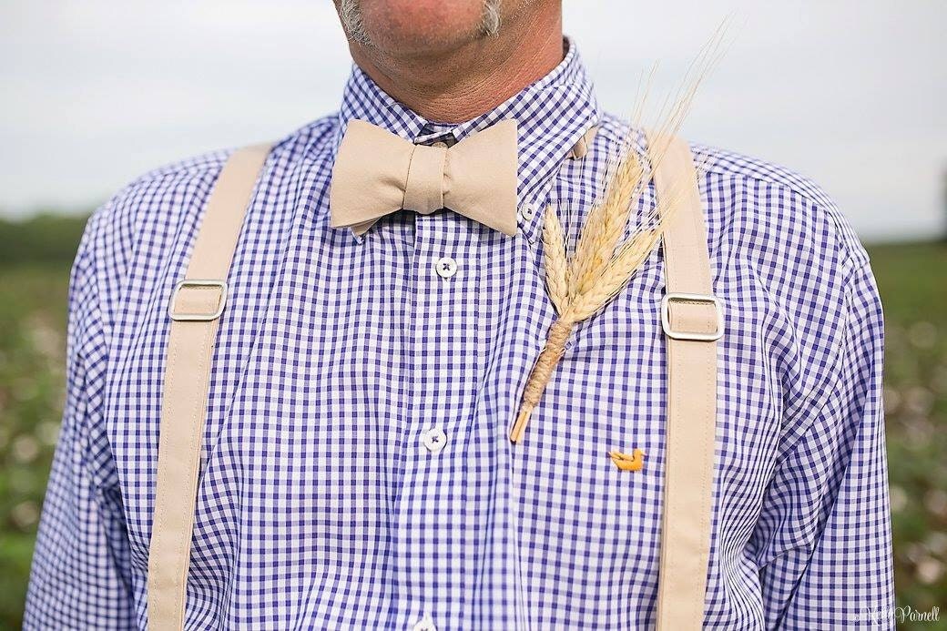 mens bow tie and suspender set