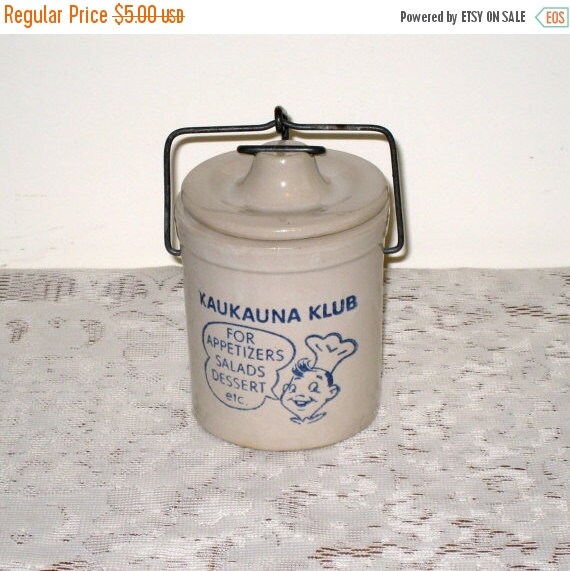 Small Kaukauna Klub Stoneware Wisconsin Cheese by CookieGrandma60