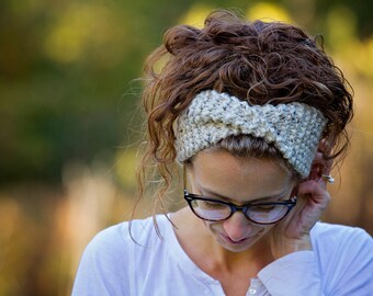 Knitted Headband, Headwrap, Turban, Earwarmer / THE BUSH HEADBAND / 36 Custom Colors