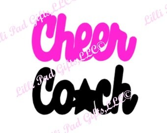 Cheer Coach- Cut File - Instant Download - SVG and DXF for Cameo Silhouette Studio Software & other Cutter Machines