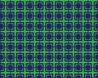 Harvard Square Navy & Green Patterned Vinyl Vibrant Vinyl™ - Craft Vinyl, Vinyl Sheets, Lilly Pulitzer Vinyl, Lilly Vinyl