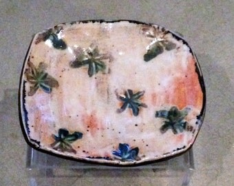 My Stars - Handmade Ceramic Small Plate, Trinket Dish, Dessert Plate