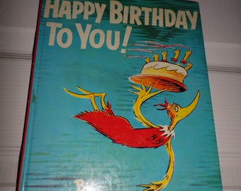 Dr Seuss Book Happy Birthday to You 1959