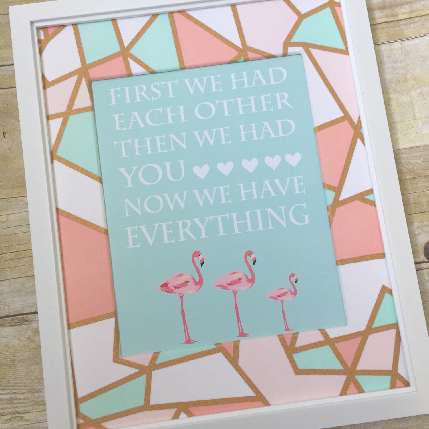 Pink Flamingo Nursery Print Flamingo Nursery Decor Pink Girl