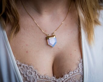 Opal Necklace, Gold, Opalite Necklace, White opal, Gold Filled, Dainty Opal Necklace, dainty gold necklace, opal choker, opalite choker
