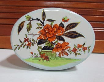 The Tin Box Company TBC Floral Decorative Candy Tin