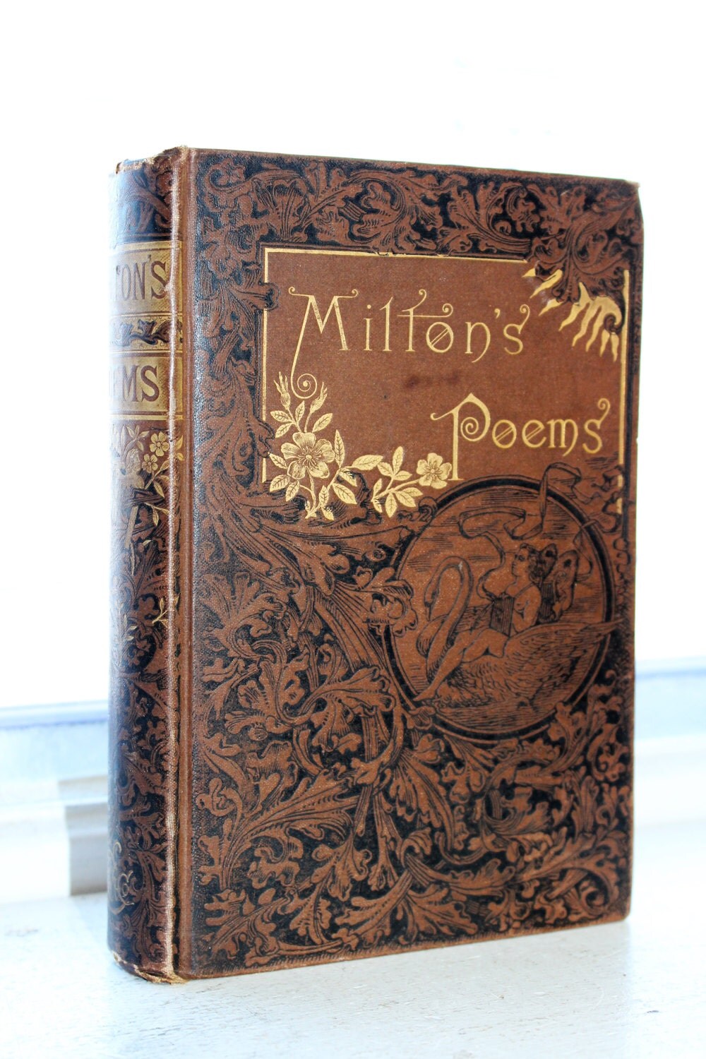 Milton's Poems Antique Poetry Book 1800s