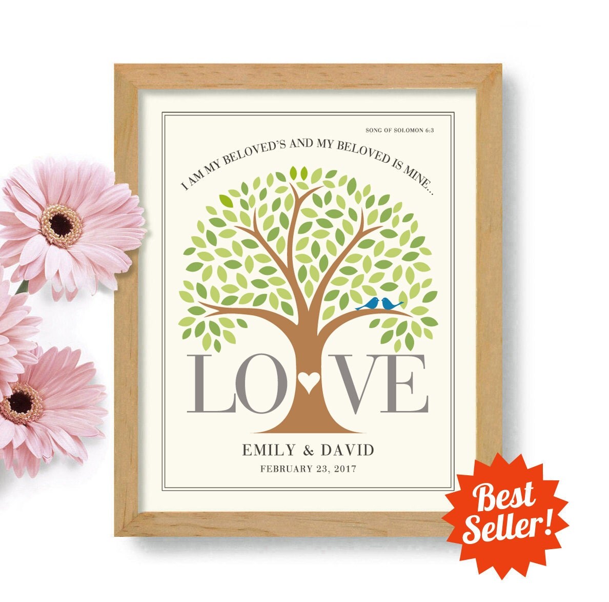 Wedding Bible Verse Personalized Wedding Gift Religious