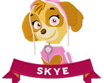 SKYE Embroidered Paw Patrol Patch