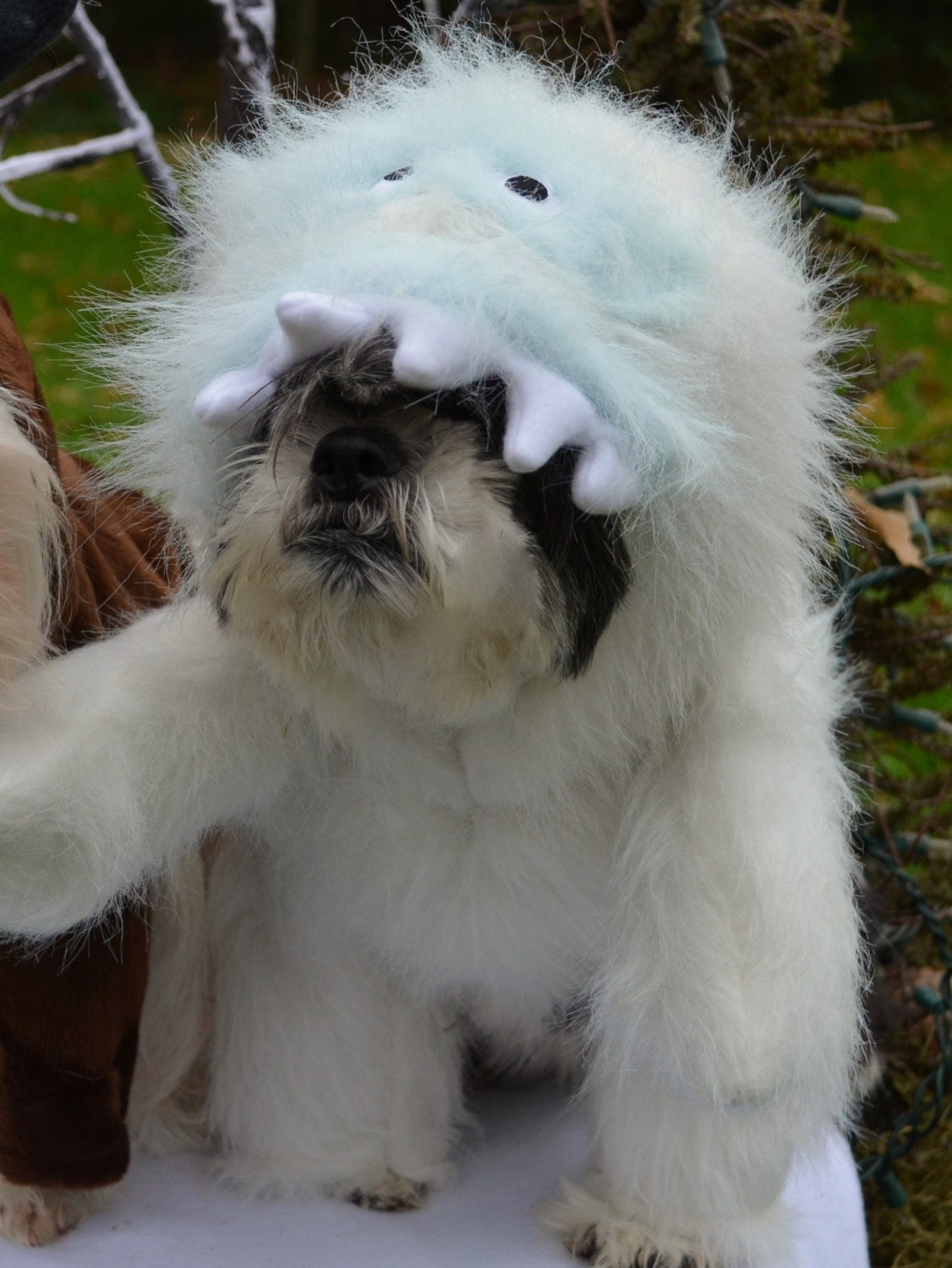 abominable snowman looks like bumble christmas dog costume abominable snowman looks like bumble christmas dog costume