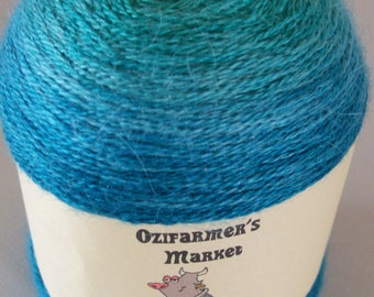 Silken Baby Alpaca Lace - Hand-dyed gradient laceweight yarn. Wineglass Bay