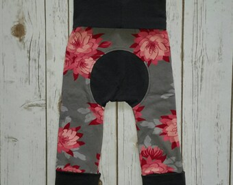 Maxaloones,toddler leggings,grow with me pants,maxaloones pants,floral maxaloones,baby girl maxaloons