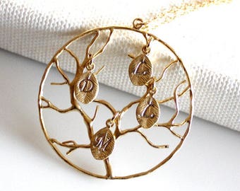 Personalized Family Tree Necklace Mothers Day Gift for Grandma Necklace, Mother Gift from Daughter,Son,husband, grandma necklace
