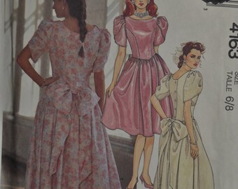 Bridesmaid Dress - Size 6/8 - UNCUT - McCall's 4163