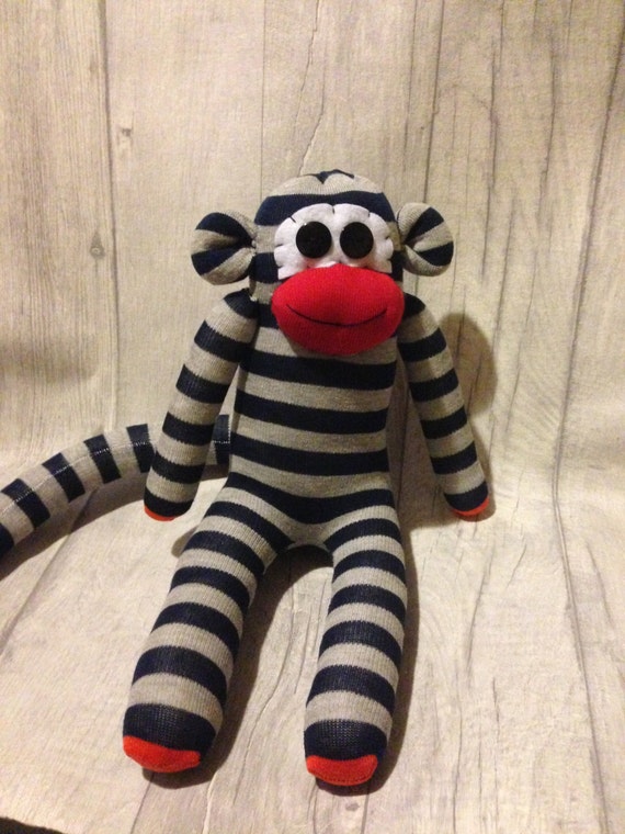 striped sock monkey