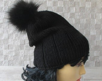 Pangasa Sand Fur Cable Knit Hat