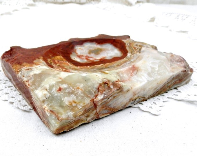 Vintage French Dark Red and White Veined Marble Stone Ashtray, Mid Century Decor, Retro Home Interior, Man Cave, Tobacciana, Smoking, Onyx Vintage French Dark Red and White Veined Marble Stone Ashtray, Mid Century Decor, Retro Home Interior, Man Cave, Tobacciana, Smoking, Onyx