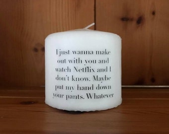 Netflix and Chill candle