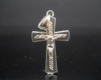 Sterling Silver Cross Pendant 1OfAKind Small 925 Jewelry