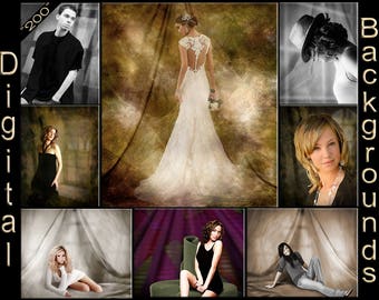 Digital Backdrops Photography Backgrounds Photo Overlays Textures Best Variety Photo Studio Backdrops for Chromakey Green Screen Editing (G)
