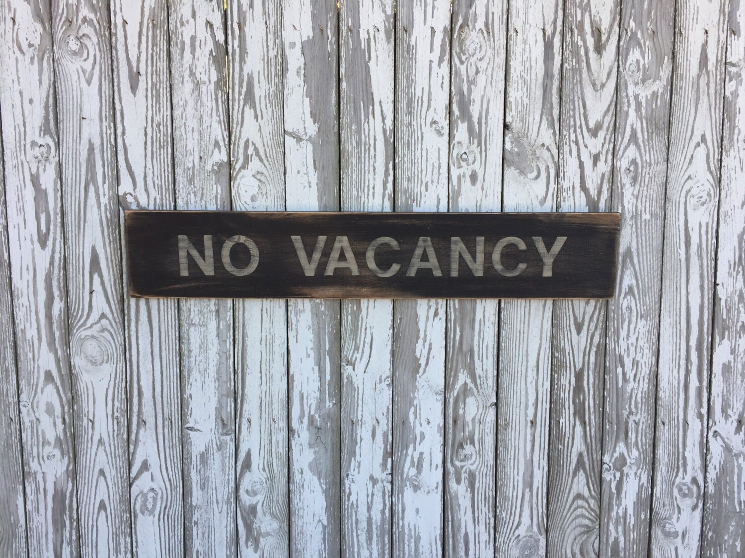 No Vacancy Sign Wood No Vacancy Sign Bed and Breakfast Sign
