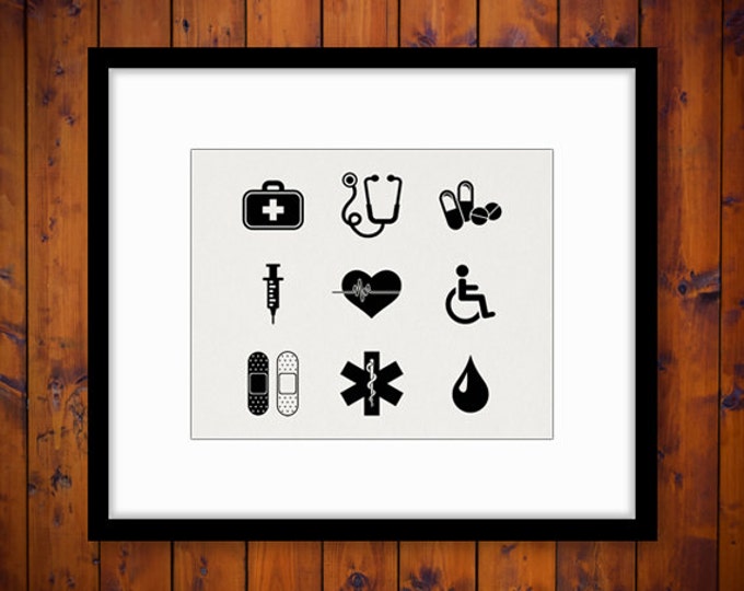 Health and Medical Collage Sheet Image Printable Digital Graphic Download Antique Clip Art Jpg Png Eps HQ 300dpi No.4035