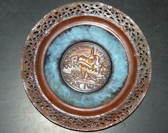 Médaillon Ancien Judaïque - Étoile De David En Or 585 (14 Carats) - Style Art Moderne - Origine France Limoges