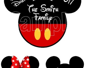 Disney Cruise Line Mickey Minnie Mouse Family Set Name Plate Porthole Stateroom Door Magnet Buy 3 small heads get 1 free!!!