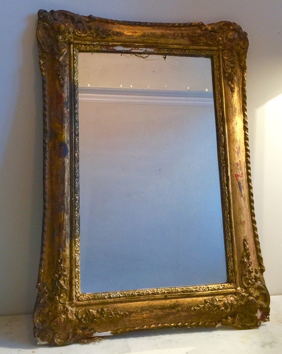 Antique French Gold Gilt mirror
