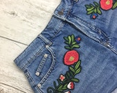 Iron fix patch crown flower / DIY accessories embroidery / malicieuse shop