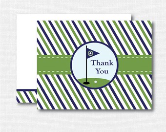 Golf thank you card | Etsy