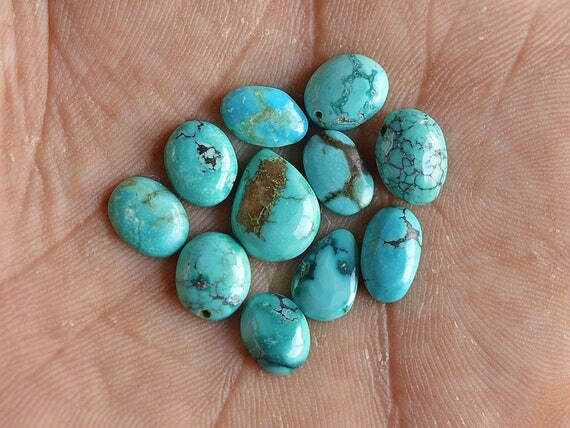 11 Pcs Rare Turquoise Gemstone,Turquoise Jewelry Gemstone,Turquoise ...