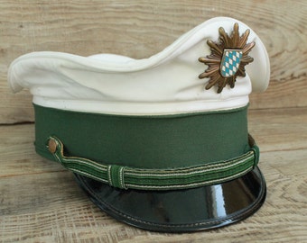 Vintage Army Cap / Military Hat Cap / Military Hat Cap / Militaria uniform visor cap