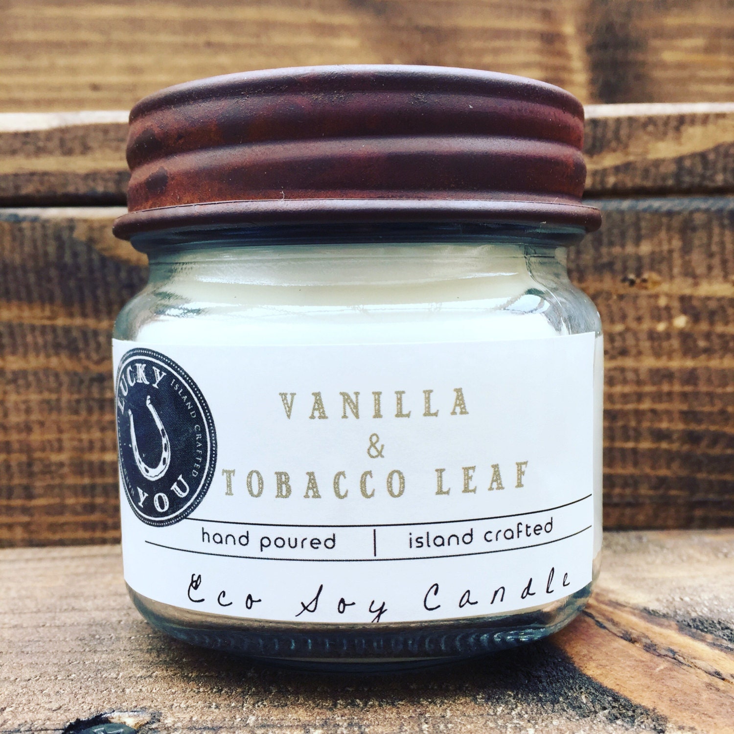 Vanilla & Tobacco Leaf Eco Soy Vegan Candle