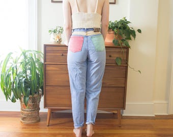 Vintage Pastel Denim Jeans