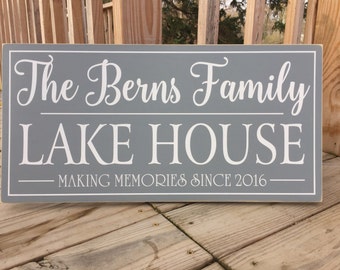 Lake House Sign-Lake House Decor-Custom Lake House