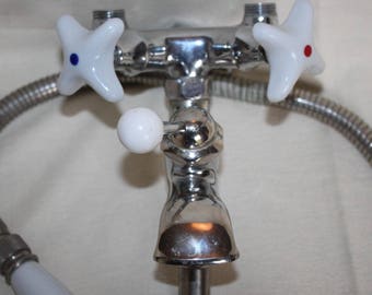 Shower faucet shower head faucet faucet antique vintage porcelain knob