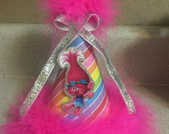 trolls princess poppy party hat party supplies