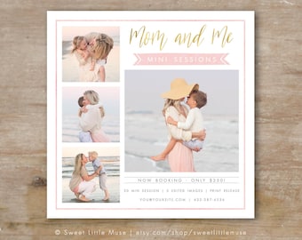 Mini Session Template, Mom and Me Mini marketing template, mommy and me mini session template, mothers day template