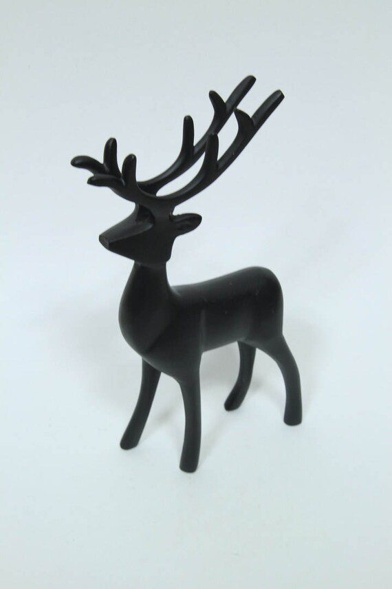 vintage metal deer figurine