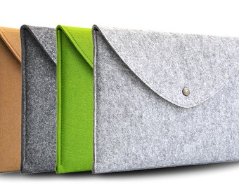 Wool Felt Laptop Sleeve Case/ Notebook Bag /Horizontal style MacBook Air Pro Retina 13" Cover