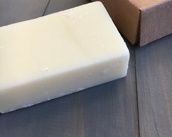 Lavender Hand Poured Goats Milk Soap | Dye Free Soap | Hand Cut Natural Soap