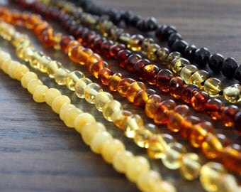 Authentic baltic amber baby teething necklace. 31-33 cm/12.2-13 in Amber Teething Necklace; Baby amber necklace; Baby Shower gift